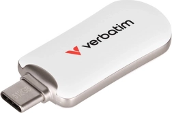 USB-C Flash Drive VERBATIM Plectra 128 GB 100 MB/s White