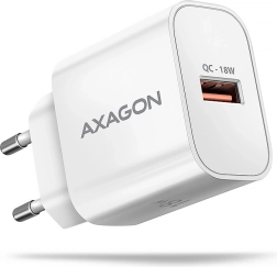 Axagon tinklo įkroviklis USB-A 18 W (QC 3.0) baltas