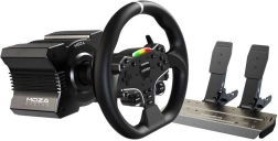 Moza Racing R5 RS20 rinkinys: vairas su tiesiogine pavara, SR‑P Lite pedalai ir stalo tvirtinimas (PC)