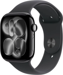 Apple Watch Series 11 GPS 46 mm aluminum Onyx with black sport band M/L