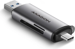 Išorinis kortelių skaitytuvas USB3.2 Gen 1 Type-C + Type-A SD/microSD