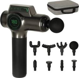 Nešiojamas masažo pistoletas su LED ekranu 8 viename