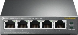 TP-Link 5-port Gigabit Desktop Switch with 4× PoE (TL-SG1005P)