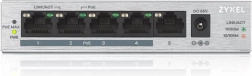 Zyxel GS1005HP Switch, 5-port Gigabit PoE+ Desktop, 60 W