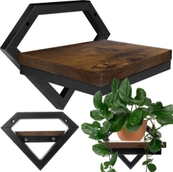 Pakabinama sieninė lentyna RUHHY loft stiliaus