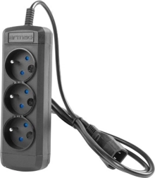 Extension Cord Armac ARColor3 0.6M UPS 3X 230V IEC Black