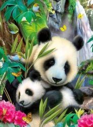 Ravensburger dėlionė Lovely Panda, 300 dalių