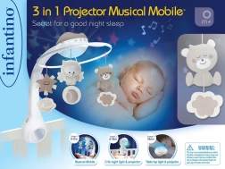 Muzikinė karuselė 3‑in‑1 INFANTINO – Smėlio