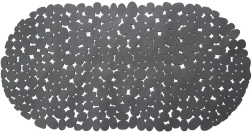 Neslystantis vonios kilimėlis į vonią 68 × 34 cm, pilkas