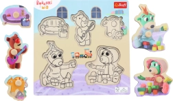Medinė įstatomoji dėlionė „Bobaski i Miś“ – 5 dalys