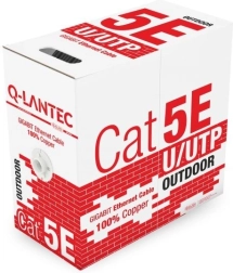 Outdoor data cable U/UTP Cat.5e, 100% copper, 305 m
