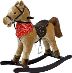 Brown rocking horse with sounds