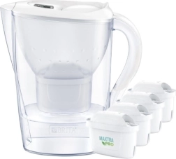 Filtravimo ąsotis BRITA Marella XL 3,5 l baltas + 4 MAXTRA PRO Pure Performance filtrai