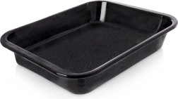 Emaliuotas gilus stačiakampis kepimo skardas 41 × 32 × 6 cm