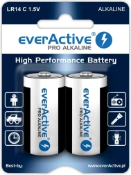 Alkaline Batteries C (LR14) everActive, blister pack of 2