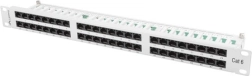 Patch panel 48 ports 1U cat.6 gray
