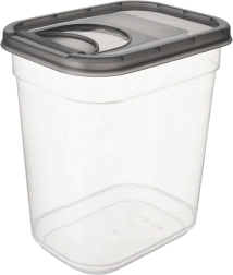 Plastic container for dry foods with dispenser Grey 1.9 l