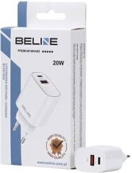 Tinklo įkroviklis 20W USB-C + USB-A baltas