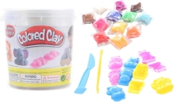 Lipdymo rinkinys kibirėlyje – 12 plastilino spalvų ir formelės