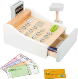 Wooden kids’ cash register SMALL FOOT white
