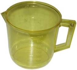 Whisking Container 0.75 L, Plastic, Transparent