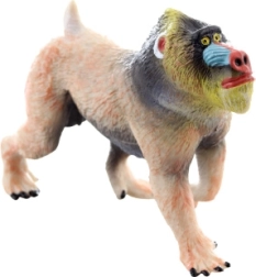 Plastic mandrill figurine 10 cm