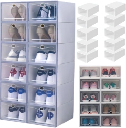 Modulinė permatoma batų spintelė su 5 skyreliais