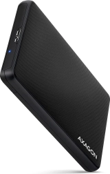 Plastic Screwless External Enclosure 2.5 SATA 6G Black