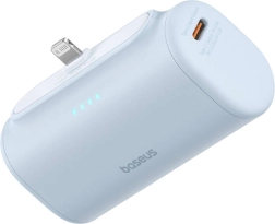 Nešiojama baterija Baseus Compact 5000 mAh 20 W mėlyna