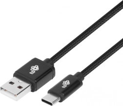 USB laidas USB-C 3 m juodas pintas
