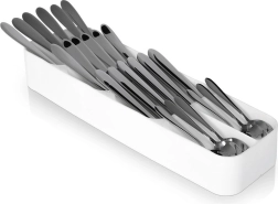 White cutlery drawer organizer 39 × 11.5 cm