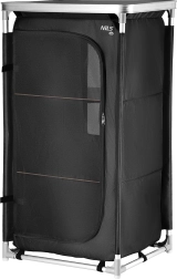 NILS CAMP Camping Cabinet with Aluminum Frame and 3 Shelves