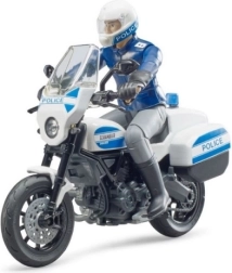 Bruder policinis motociklas Ducati Scrambler su vairuotoju