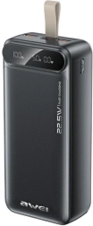 Išorinė baterija (powerbank) 30000mAh 22,5W juoda