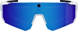 Smart sports glasses with camera COLMI V06 AI white (blue lenses)
