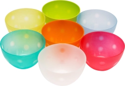 Plastikinė virtuvinė dubenėlis mažas 14 cm – įvairių spalvų