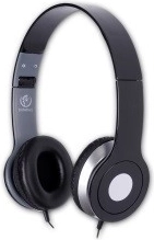 Stereofoninės ausinės su mikrofonu City Black