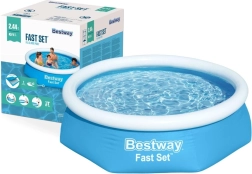 Pripučiamas baseinas su viršutiniu borteliu 244 × 61 cm BESTWAY Fast Set