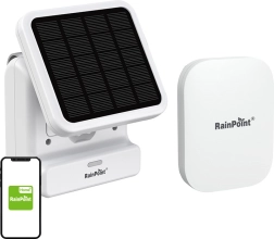 Smart solar drip irrigation kit with RAINPOINT gateway and app