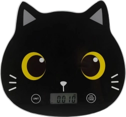 Digital kitchen scale cat, black