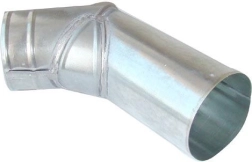 V Elbow 80 mm Galvanized Steel