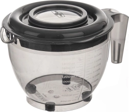 Maišymo dubuo su dangčiu ir matuokliu 2,5 l, pilkas