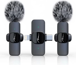 Belaidis dvigubas prisegamų mikrofonų rinkinys MICRO‑MIC DUO MT416