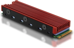 Aliumininis pasyvus SSD M.2 2280 aušintuvas su termopadėliais, 12 mm aukščio