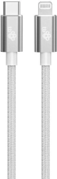 Lightning kabelis MFi – USB C, sidabrinis, 1 m