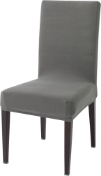 Elastiniai kėdžių sėdynių užvalkalai, pilki – 8 vnt. rinkinys