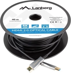 Optinis HDMI 2.0 LANBERG kabelis 40 m su 4K palaikymu