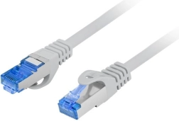 Patch cable Cat 6A S/FTP, LSZH, 0.25 m, gray