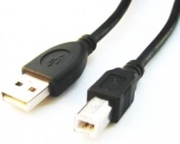 USB 2.0 laidas A–B 3 m juodas