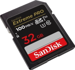 SanDisk Extreme Pro SDHC 32 GB UHS-I U3 V30 100/90 MB/s Memory Card